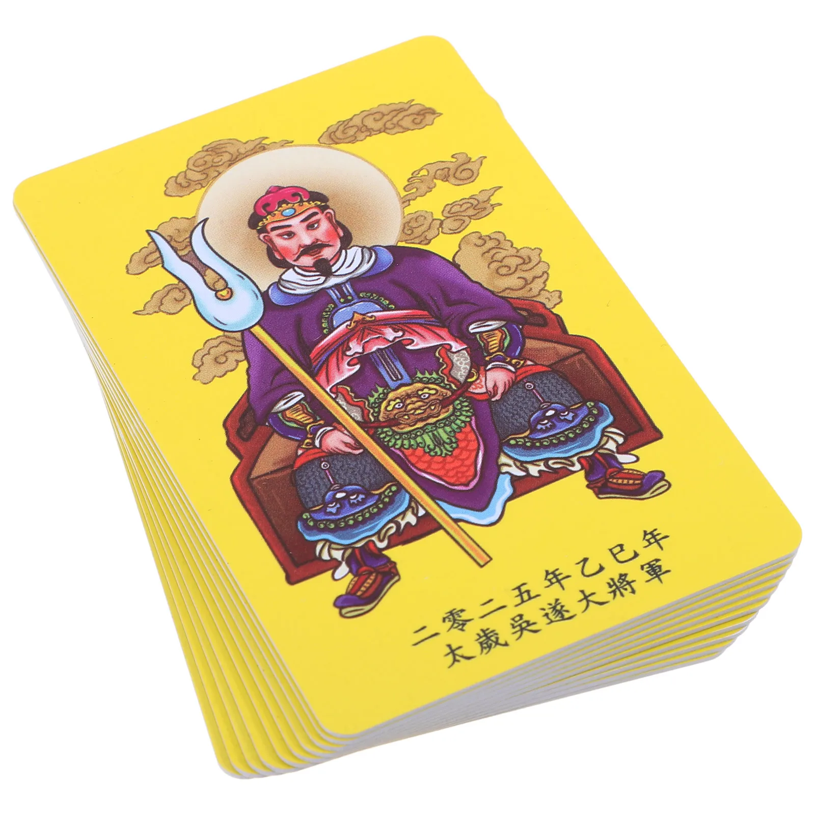 

10 Pcs Tai Sui Card Amulet Protective Feng Shui Decor Lucky Taisui Chinese New Year Snake 2025 Durability Lightweight Bookmark