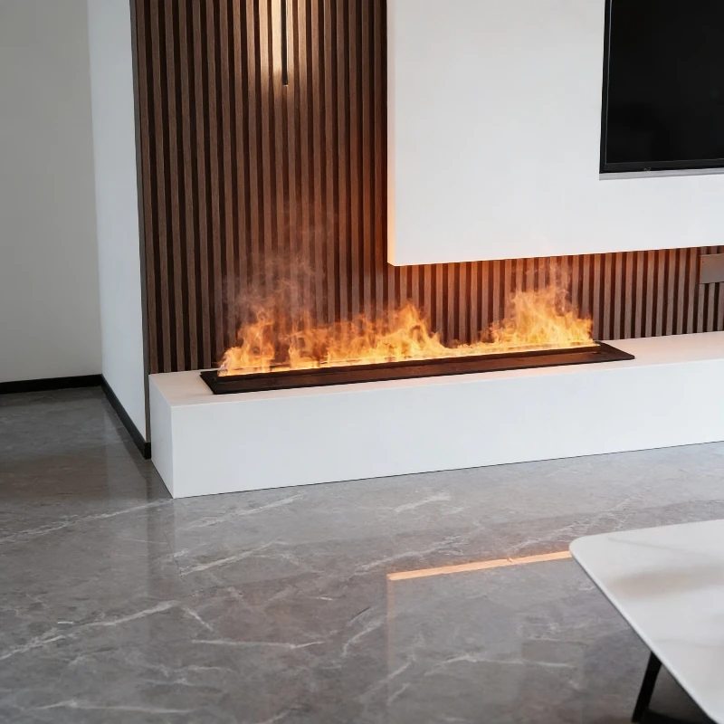 120cm Smart Water Mist Fireplace kamini electric fireplace Wall Hanging Electric Fireplace with 3D Flame & App Control firepit