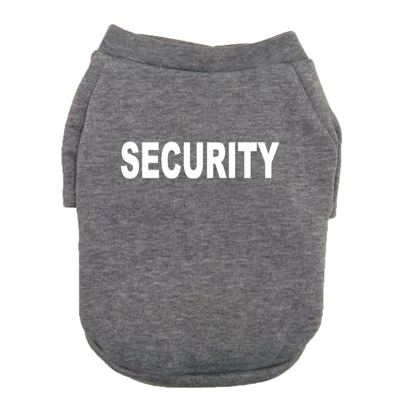 SECURITY Pet Dog Clothes Dog Hoodies Autumn Winter Warm Coat for Large Dogs Jacket Sweater Puppy French Bulldog Clothing