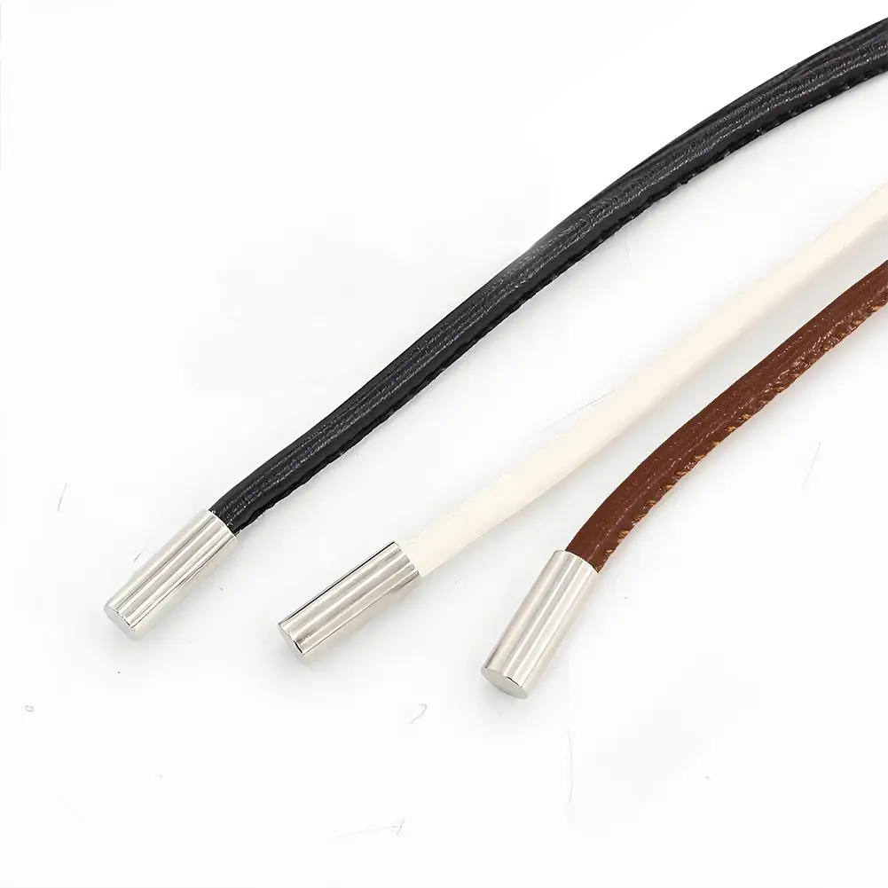 أحزمة خصر عتيقة للإناث ، حبل جلدي مستدير ، حزام خصر ، سلسلة طويلة ، رفيعة ، موضة جديدة ، O9G6