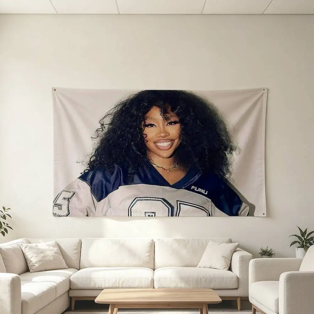 Singer SZA Solana Flag Suitable For Party Club Outdoor Interior Wall Decoration Banner Fans Gift
