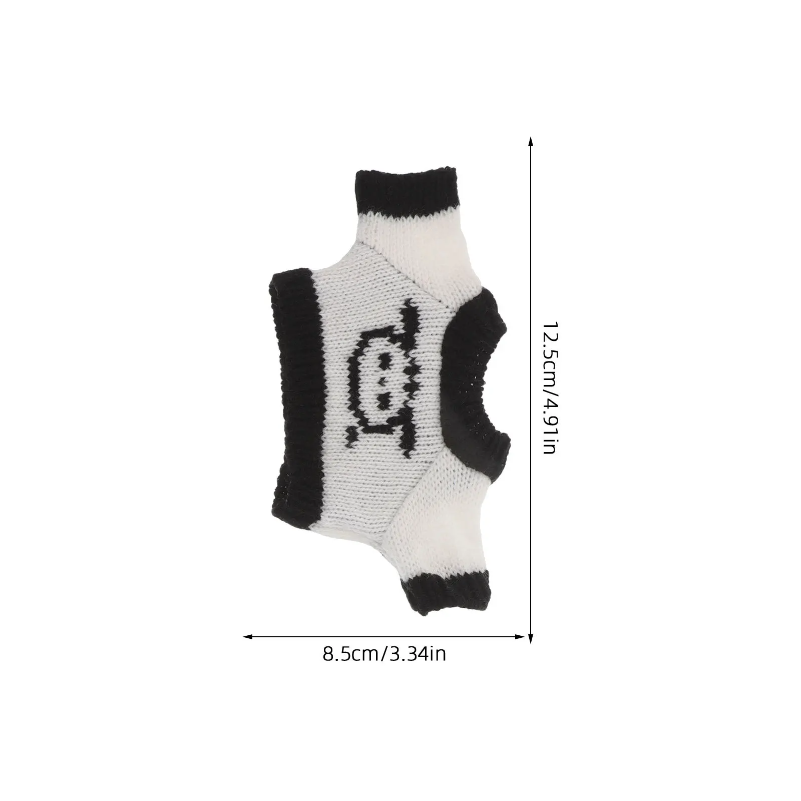 Ensemble de tenues tricotées douces pour ours en peluche de 30Cm, 4 pièces, vêtements d'hiver uniques de Style gothique, Collection de vêtements d'animaux mignons