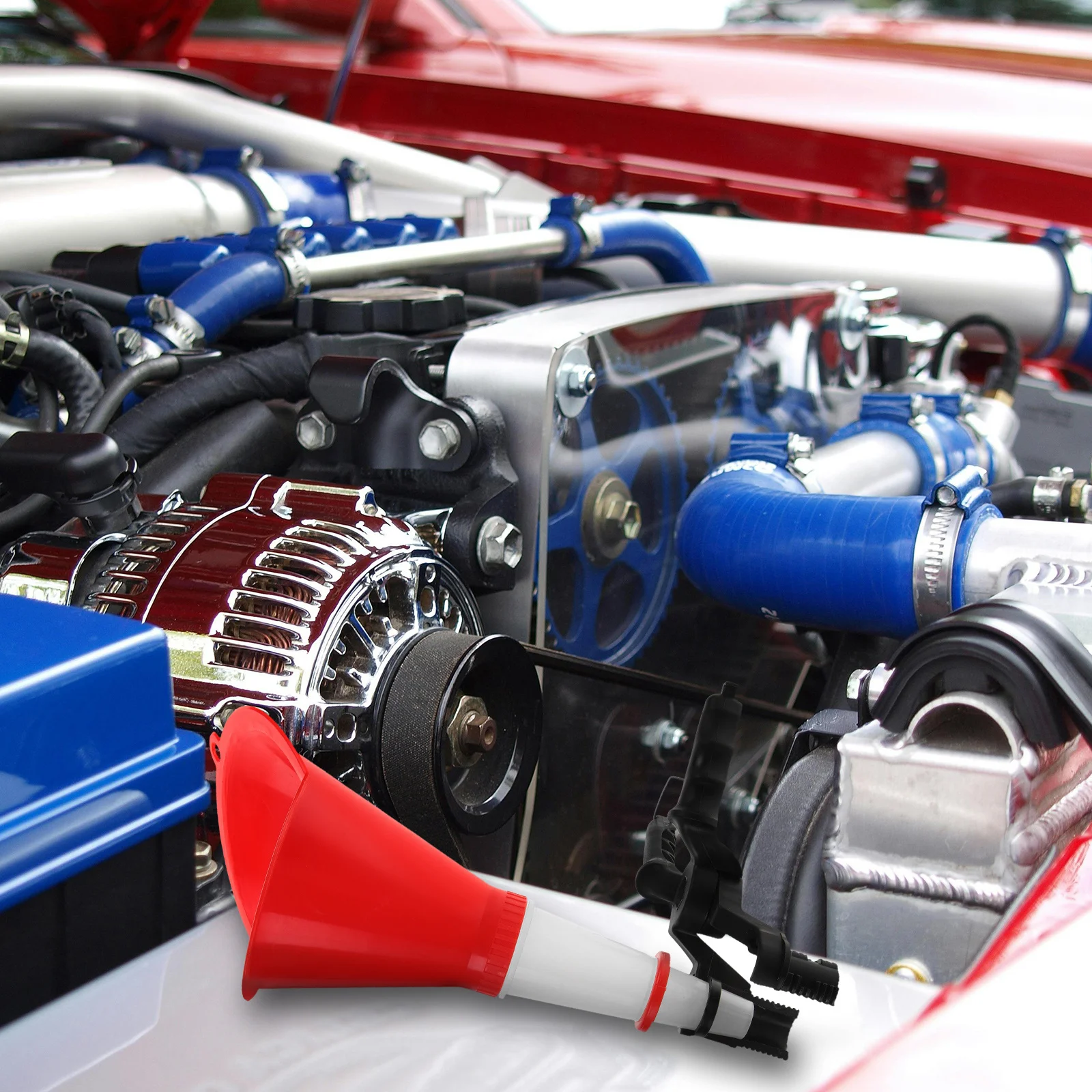 

Oil For Car Engine Oil Filling Plastic Automotive Funnel Kit Coolant Transmission Draining Small Gas Funnel Motorcycle Tool