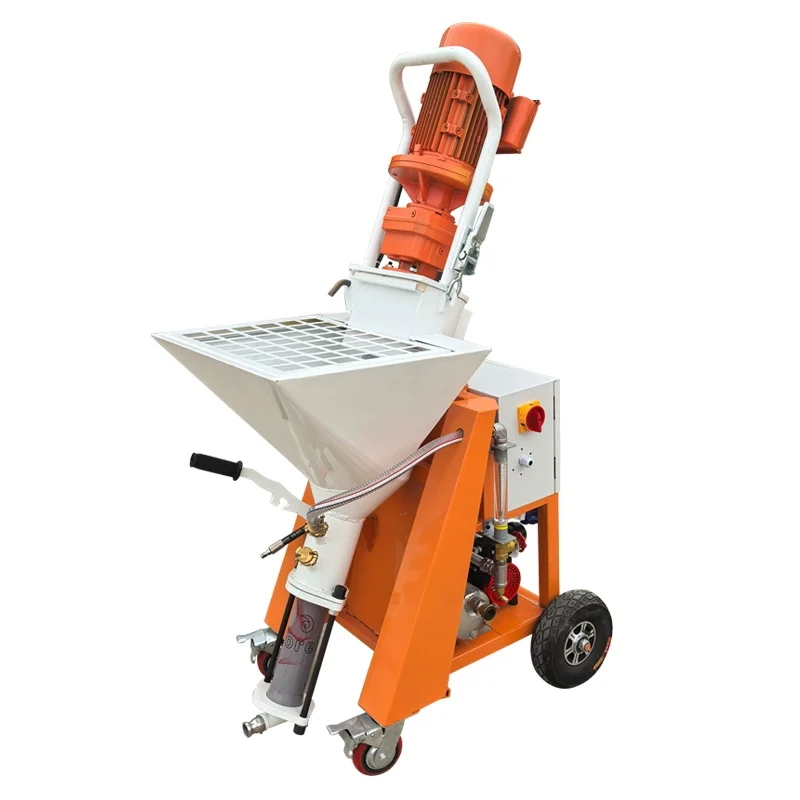 Gypsum Plastering Station Mortar Sprayer min Conveying 30m Horizontal for Wall Putty Mortar Plastering Construction Customized
