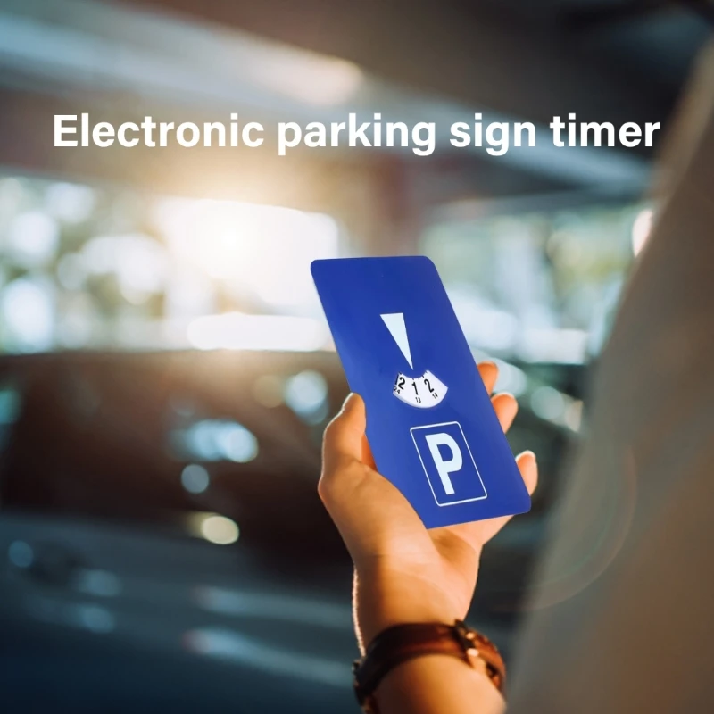 0XXD Car Parking Disc Timer Convenient Simple Digital Parking Card Timer Accessory