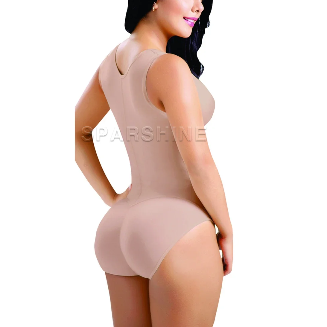 Fajas Colombianas Waist Fat Burning Body Hourglass Shaping Bodysuit Butt Lifter Flat Belly Shapewear With Zipper