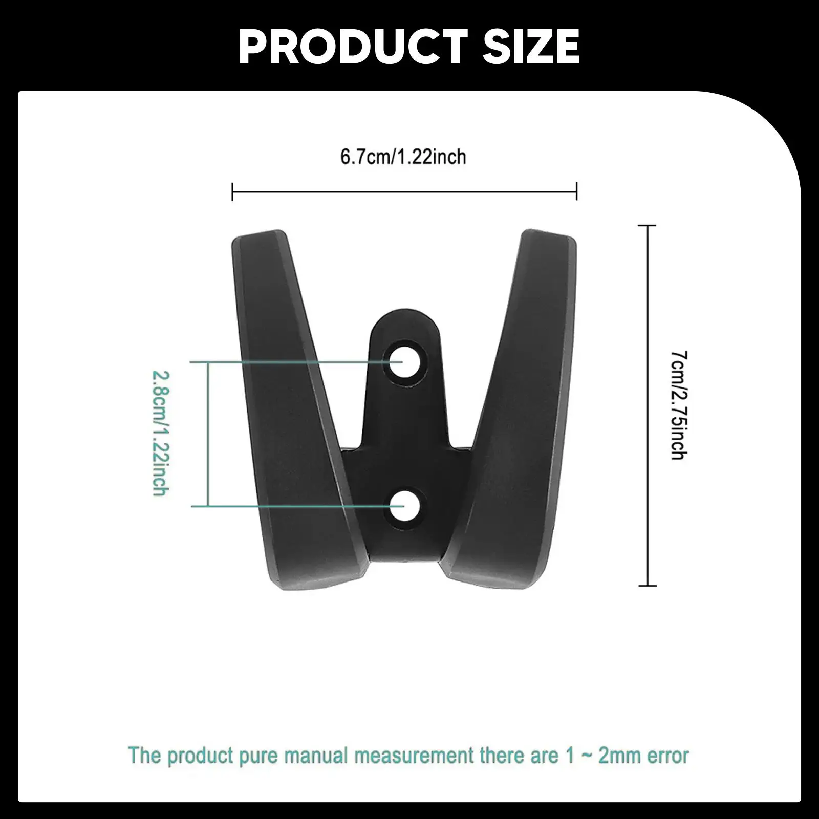 Hak przedni do hulajnogi elektrycznej, solidny, wygodny dodatek dla dorosłych, poręczny hak do zawieszania, nylonowy hak do przenoszenia, praktyczny hak do zawieszania, czarny