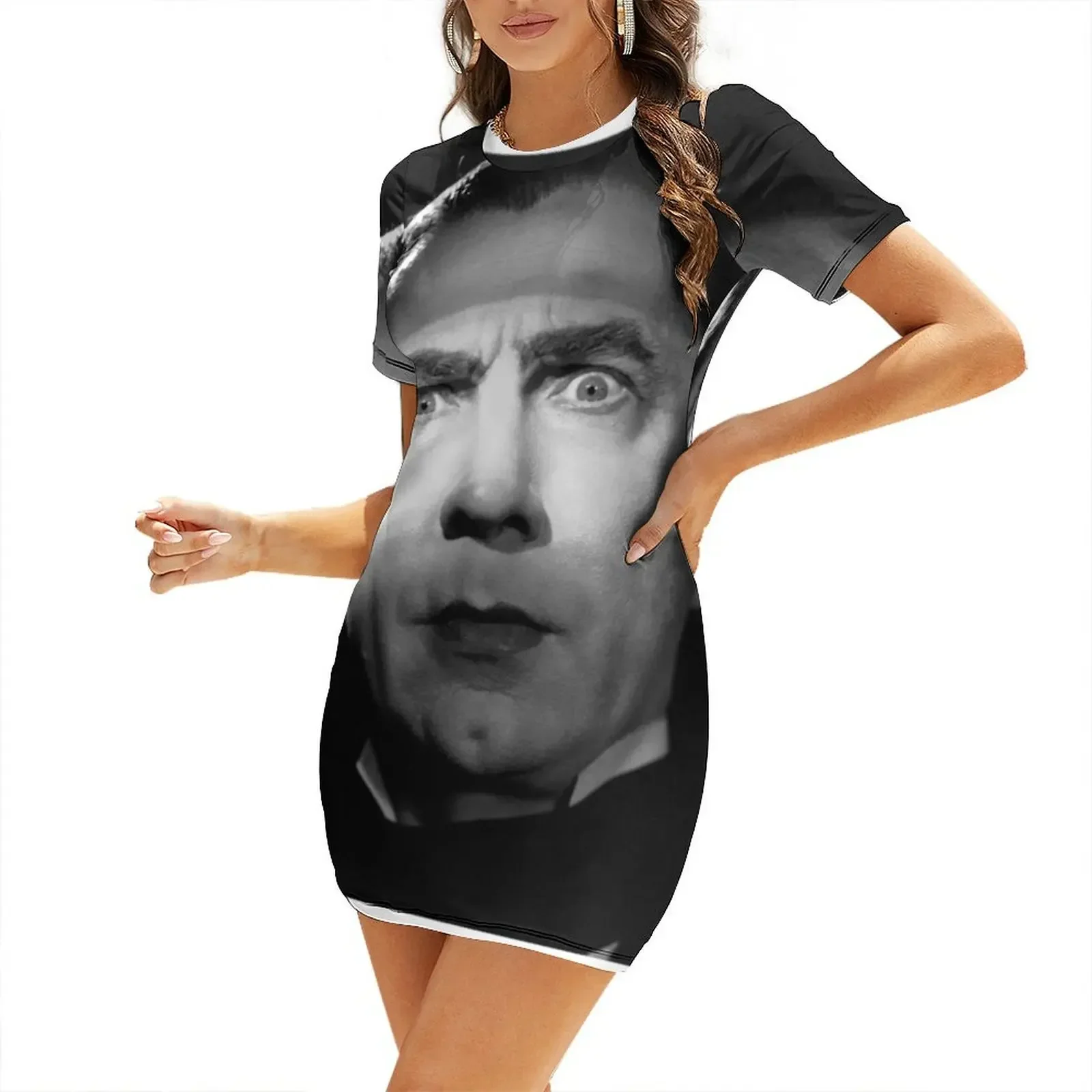 Vestido de noche de manga corta de Bela Lugosi Drácula para mujer, vestido sexy 2026 para mujer, vestidos de fiesta para mujer