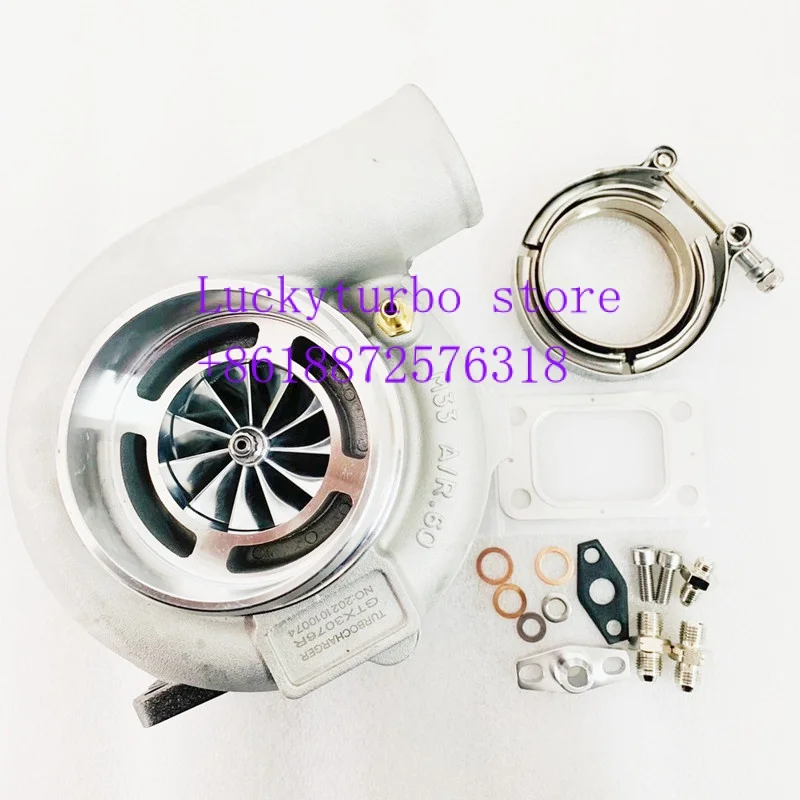 856801-5026S 740902-0008 GTX3076R Turbocharger Assembly Kits Standard .60 A/R 560HP Billet Wheel 0.82 A/R T3 / V-band