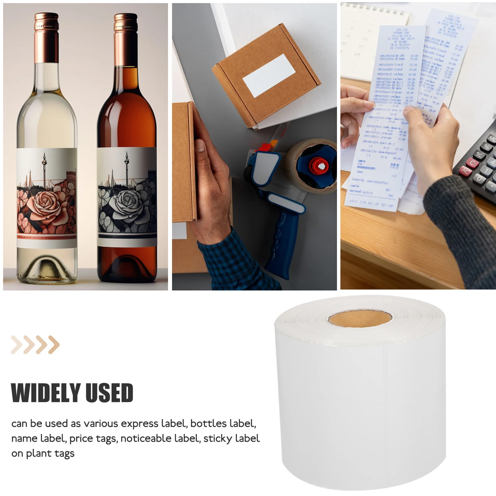 1 Roll Printable Label Sticker Thermal Paper Self Adhesive Blank Labels For Name Price Express Plant Tags Reusable