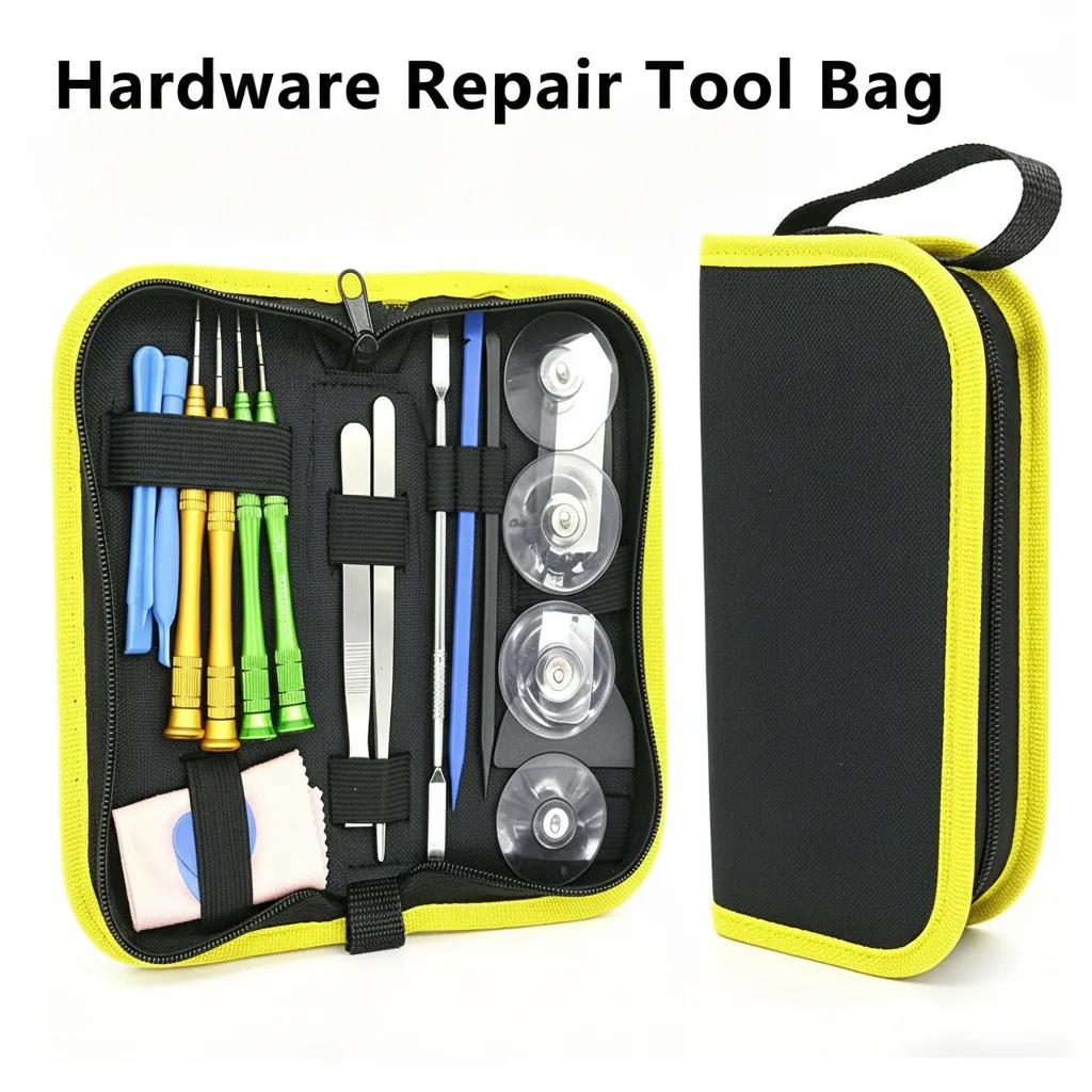 

Hardwar Repair Tool Bag Portable Screwdriver Nails Organizer Oxford Canvas Storage Bag Wear-resistant Soldering Iron Pouch Case