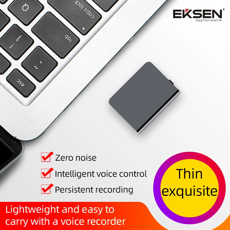 Smart Voice Recorder, 20 Hour Continuous Recording, HD Noise Reduction, Slim Body, Light. Perfect for Meetings, Lectures.