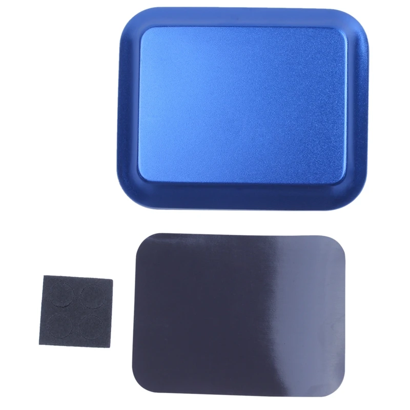 Useful Aluminum alloy Screw Tray with Magnetic Pad for RC Model Phone Car Repair Tool blue