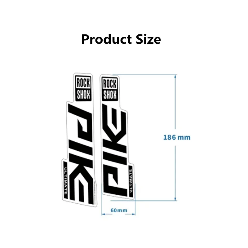 Front Fork Decals for 2020 ROCKSHOX PIKE Vinyl MTB Road Bike Cycling Bicycle Transparent Bottom Protective Sticker