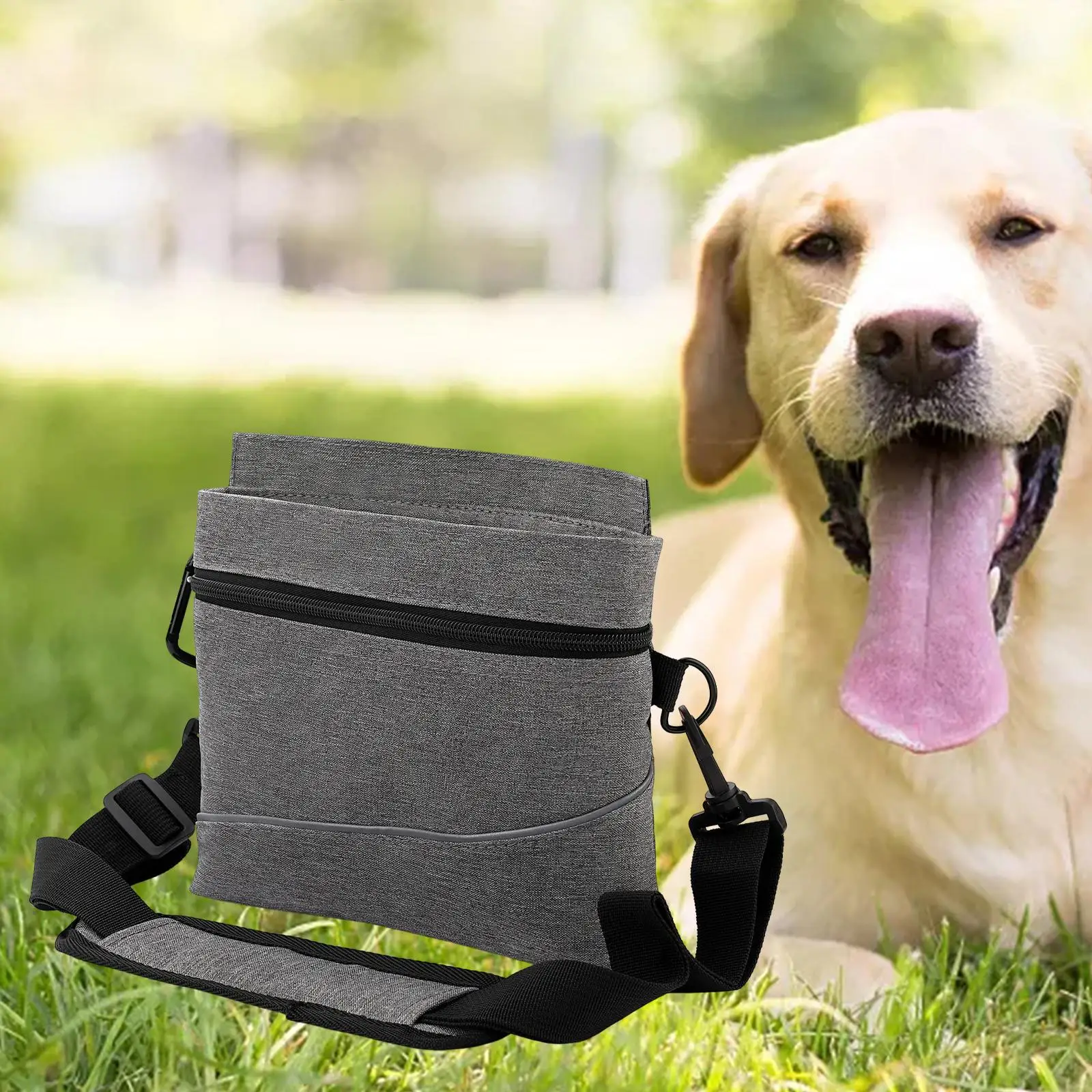 Dog Trainig Bag Outdoor Food Storage Pouch Large Capacity Dog Training Equipment Waist Bag Portable Pet Treat Snack Bag