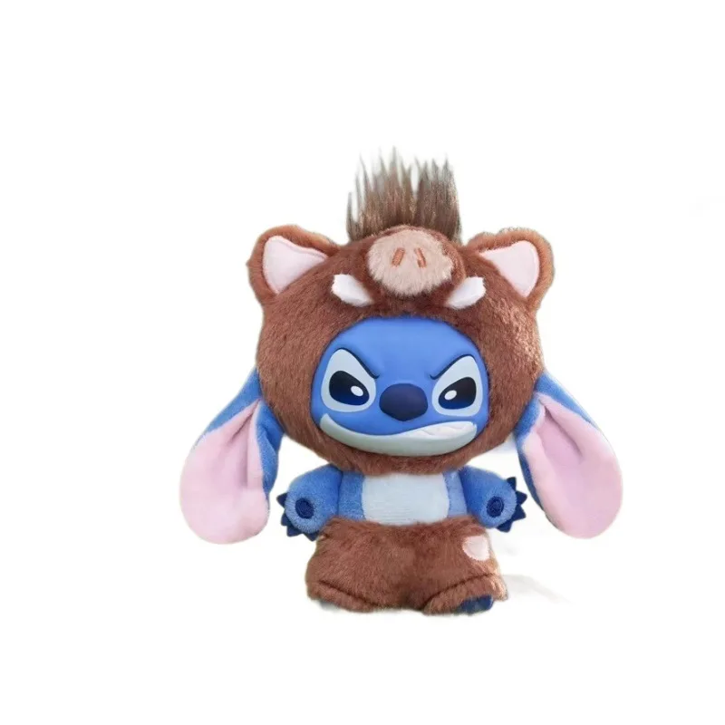 Nowy Produkt Disney Stitch Seria Dzikie Zwierzęta Figurka Winylowa Pluszowa Ozdoba na Biurko Zawieszka do Plecaka Prezent Urodzinowy dla Dzieci