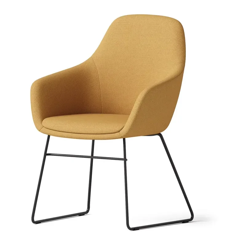 for Fabric Sled Base Office Chair with Armrest Modern Conference Training Chair for Meeting Room
