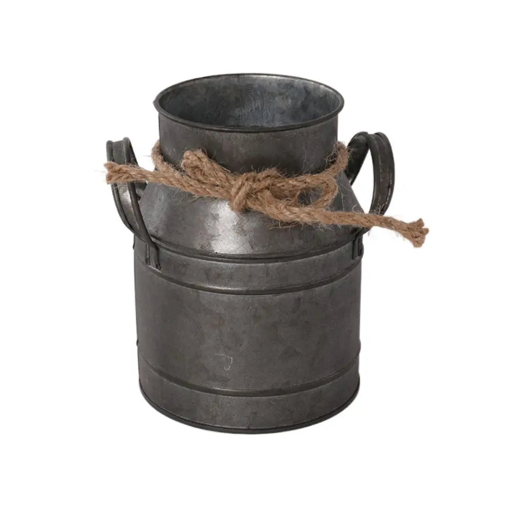 

Metal Vintage Iron Flower Pot Iron Sheet Home Decoration Metal Flower Vase Balcony Flower Pot Pastoral Style Garden Bucket