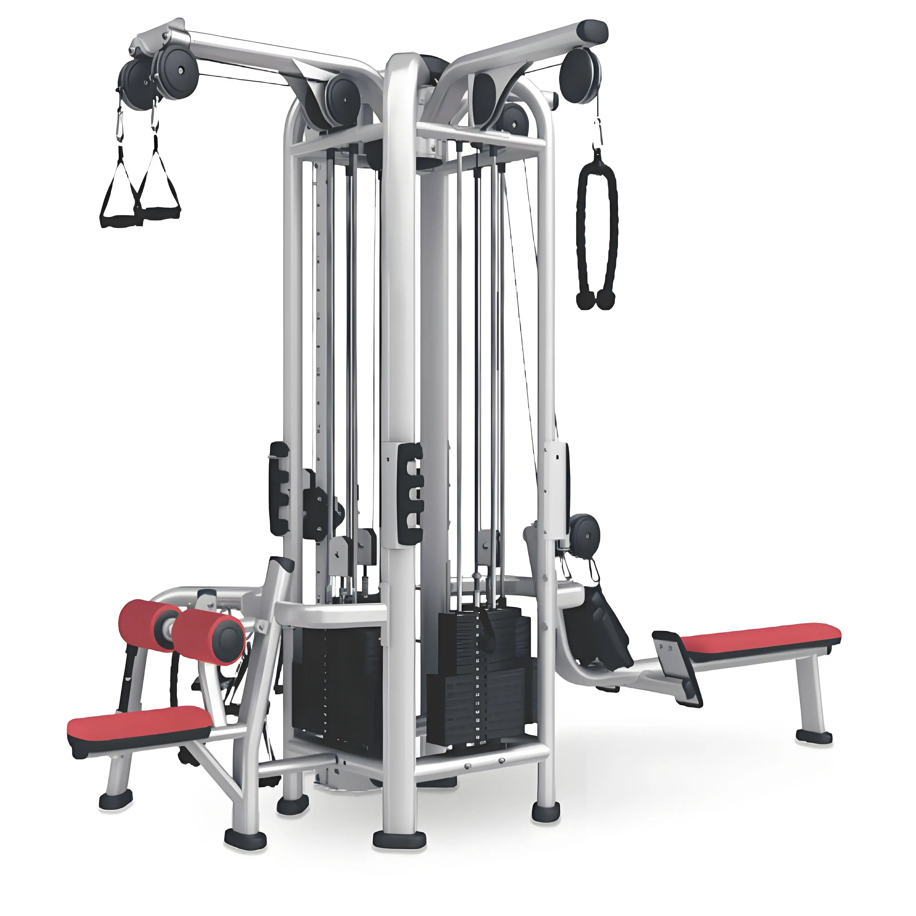 YIHUA Commercial Multifunction Gym Muscle Exercise Equipment Steel Metal Four-Station Training Cable Machine