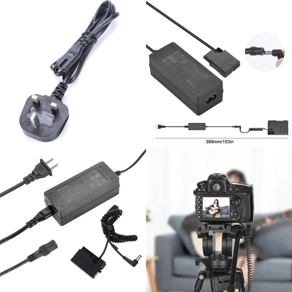 LP-E8 adaptador corriente batería simulada para Kiss Kiss 700D 650D 600D 550D T3i T2i T5i T4i Kiss