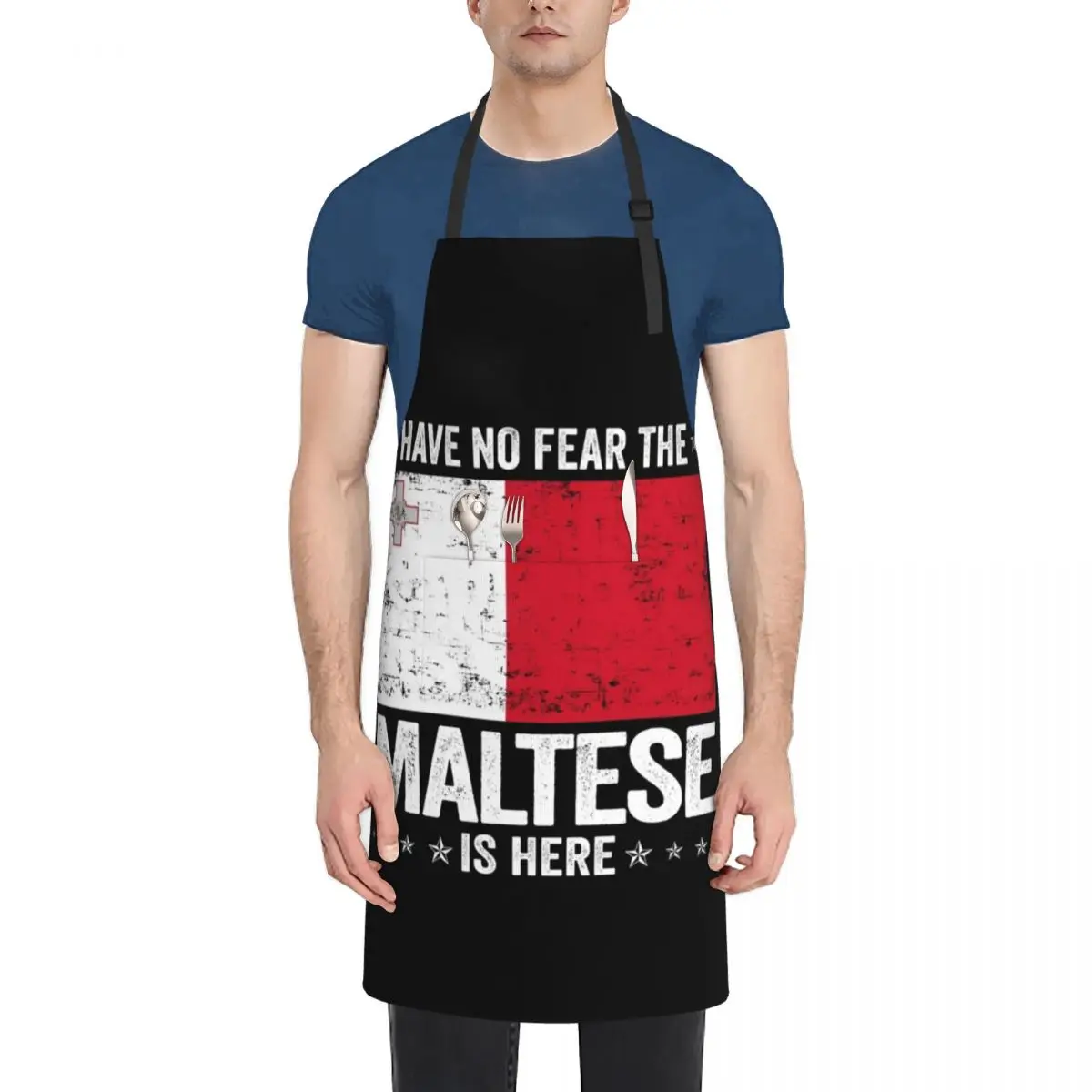 Have No Fear The Maltese Is Here Malta Flag Design Apron christmas professional hairdressing Apron