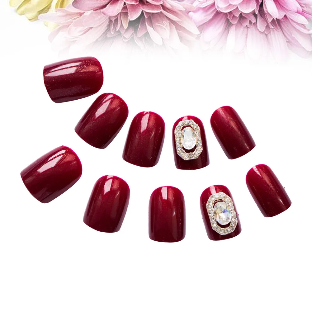 Autocollants pour faux ongles à la mode, couverture complète, pointes élégantes pour femmes et filles, accessoire artistique à usage domestique, 24 pièces