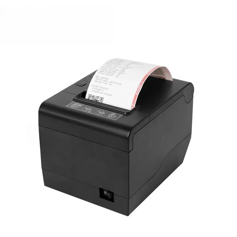 80mm Automatic Cutting Hot Receipt Printer for Thermique ZY808 Ticket Printer