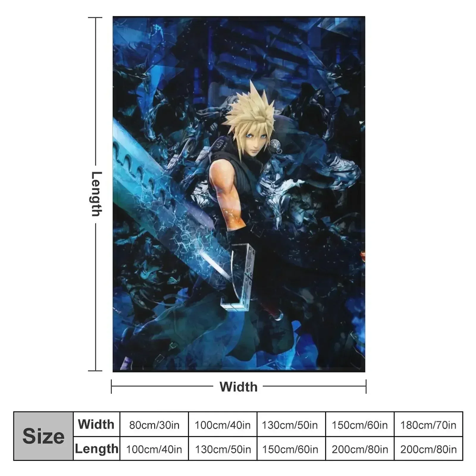 Big Sword Soldier Throw Blanket Luxury Bed Single sofa bed Thin Furry Blankets