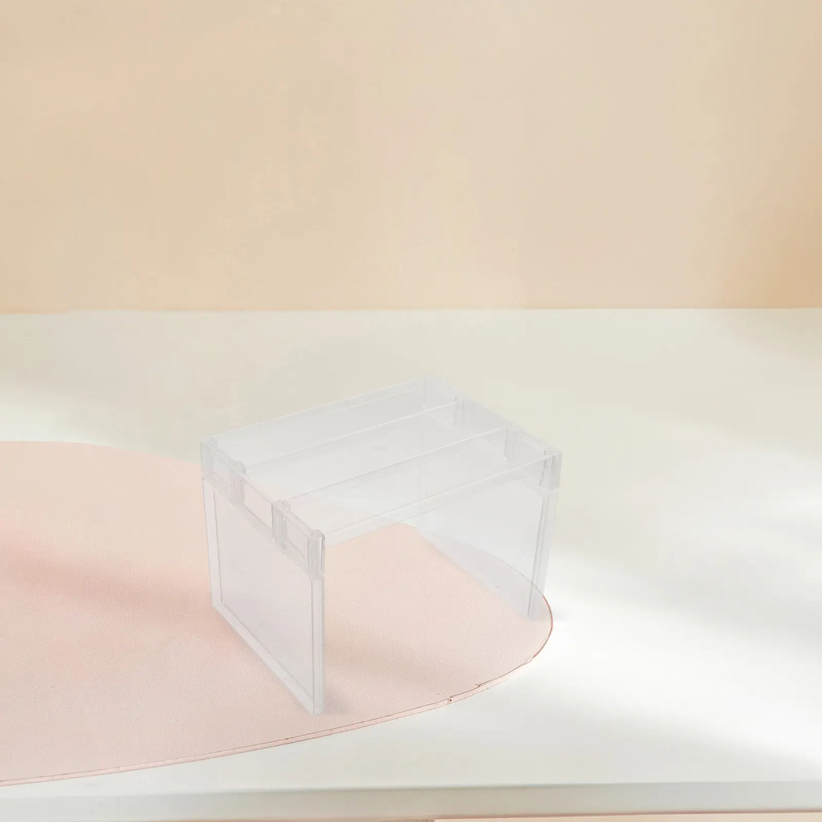 2pcs Clear Refrigerator Organizer Shelf Riser with Removable Divider for Freezer, Dorm & Kitchen Storage