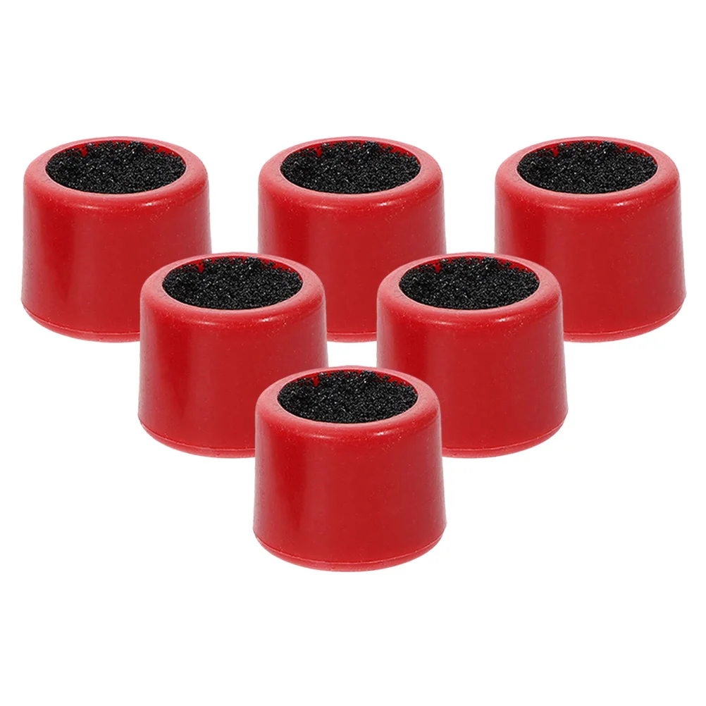 

6 Pcs Billiard Cue Tip Grinder File Round 230X210X200CM Repair Tool Red Plastic Burnisher Small Shaper Pool Supply