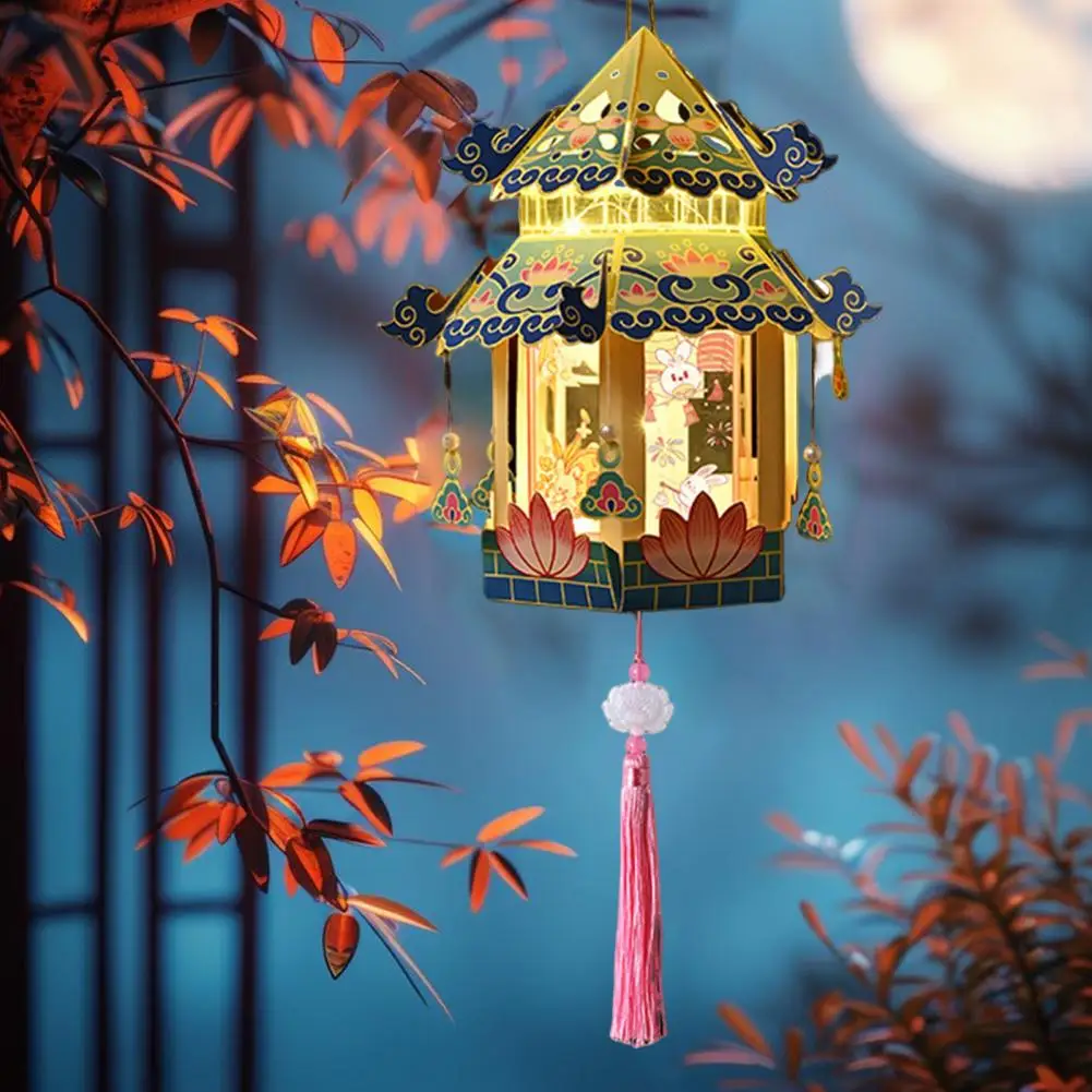 Brightly Colored Diy Lantern Colorful Lantern Making Set Handmade Diy Lantern Kits for Mid Autumn Festival for Parent-child