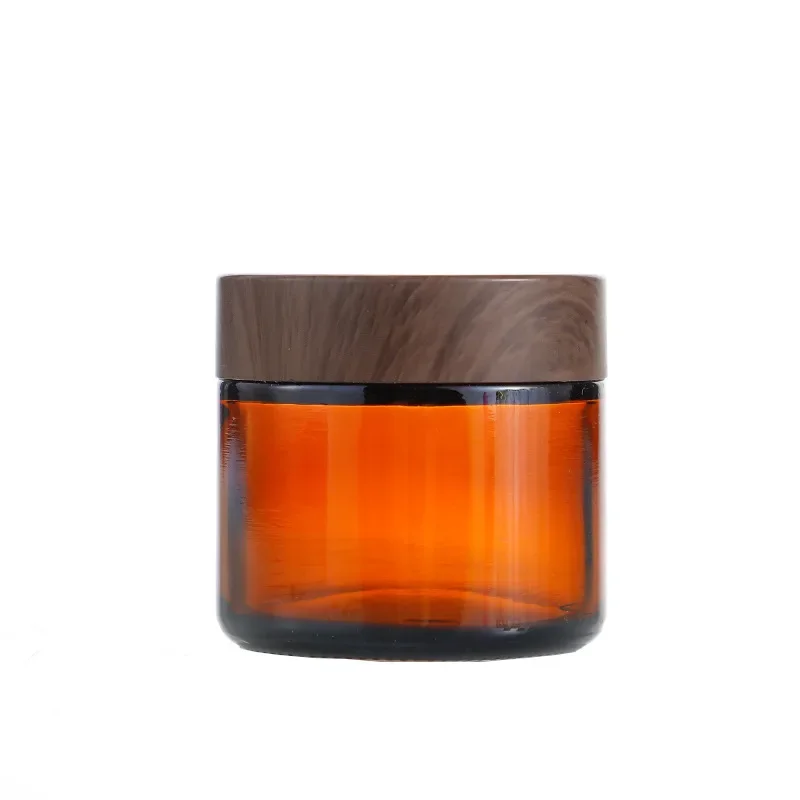 Bouteille en verre de crème bronzée foncée, contenant séparé, crème pour le visage et les yeux, contenant cosmétique, quotidien africain, 5g, 10g, 15g, 20g, 30g, 50g, 60g