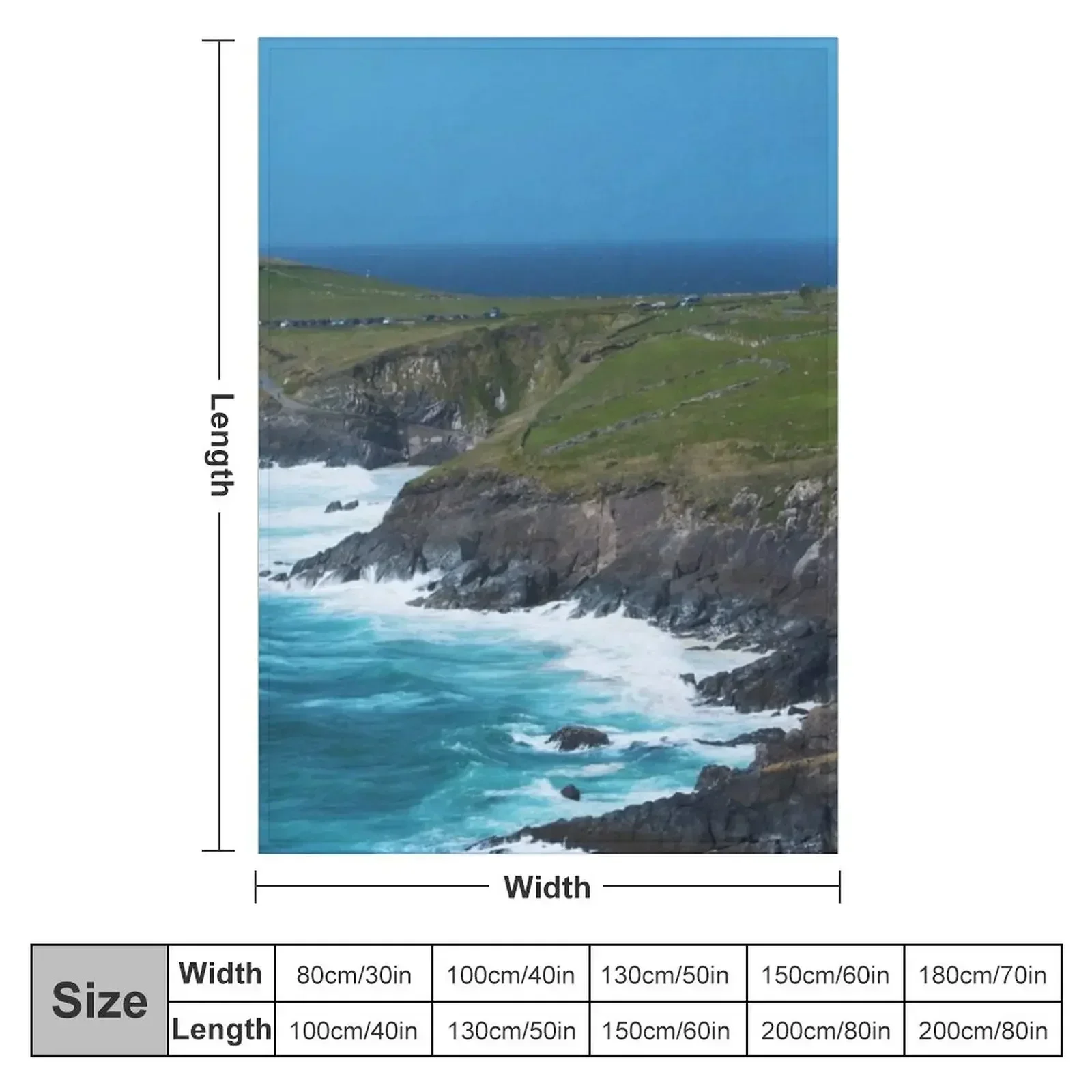 Dingle, Ireland Throw Blanket decorative Custom Cute Plaid funny gift Blankets