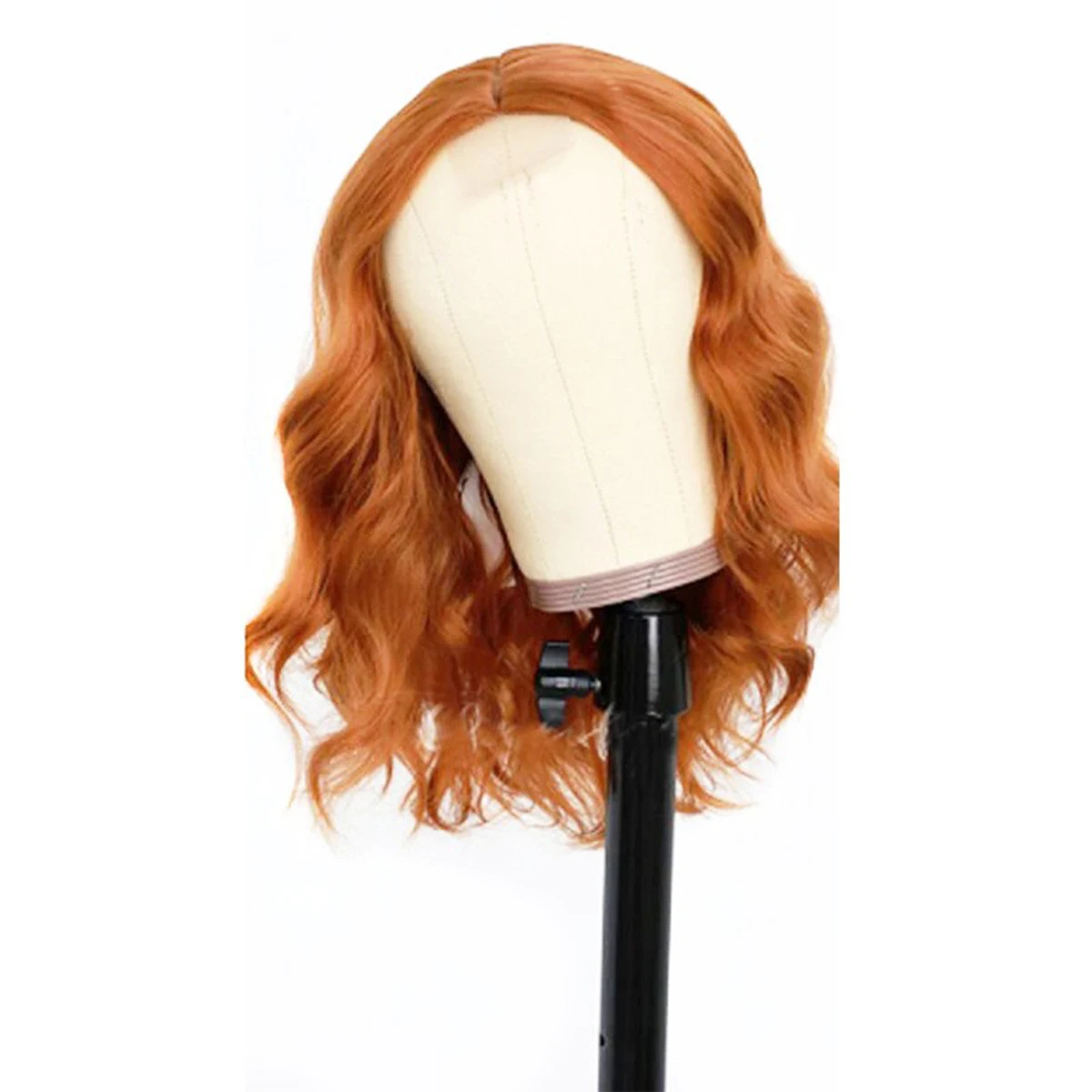 

Copper Orange Wavy Synthetic Wig for Women – Natural Looking Long Heat Resistant Hair for Daily Wear, Cosplay & Party