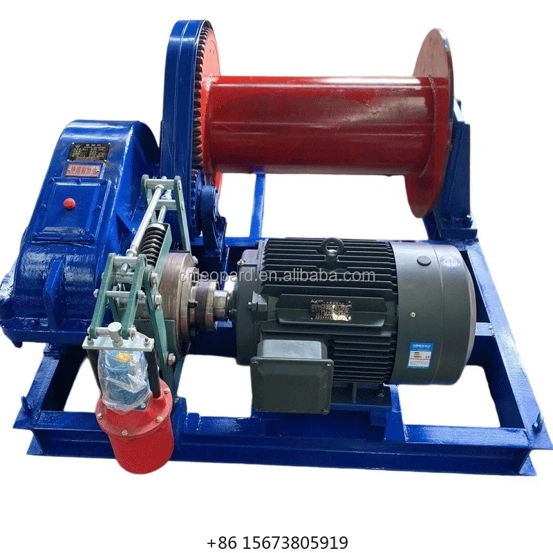 Waterproof Dustproof Electric JK Winches Steel Rope Remote Control for Cranes Auto Applications-Harsh Conditions Marine Docks