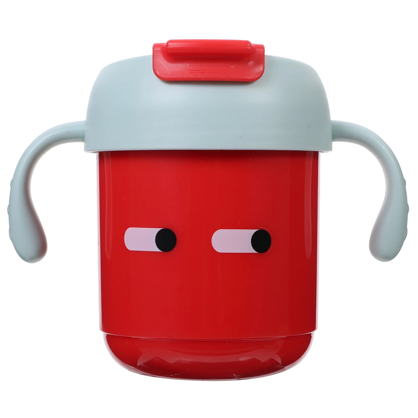 

3PCS Stainless Steel Anti Straw Cup Toddler Baby Kids Drinking Training Cup Cartoon Design Red Practical Easy Grip