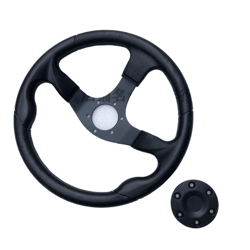 Modified Four-Wheel ATV 168 Kart Steering Wheel DIY Homemade Six-Hole Diameter 350mm Steering Wheel