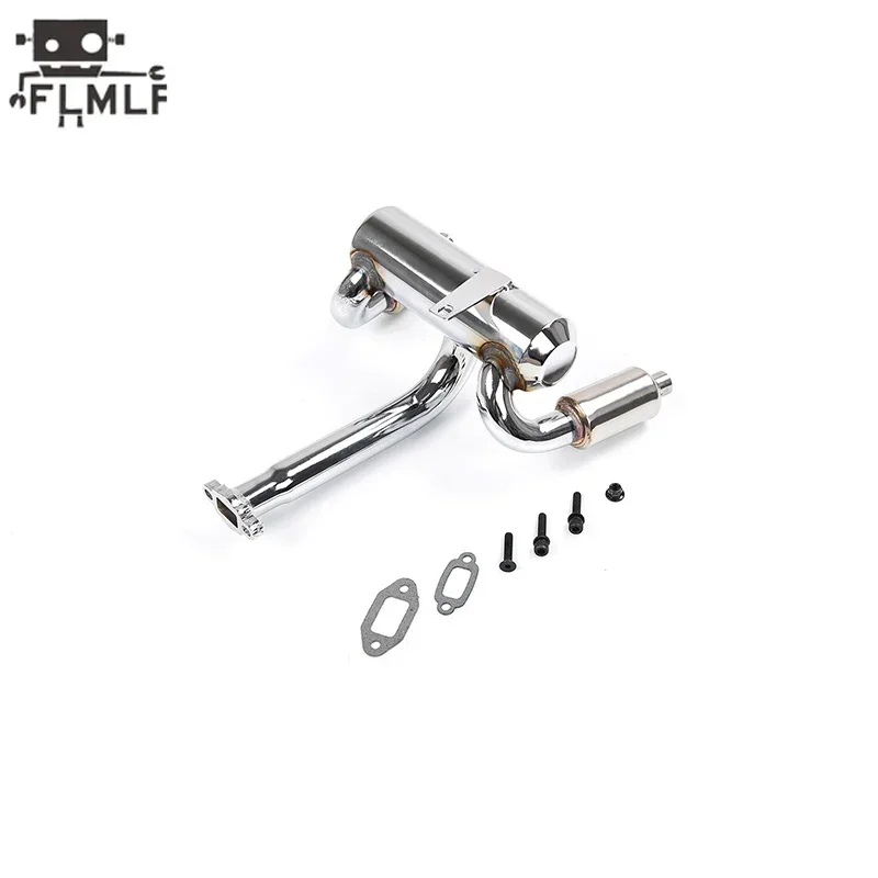 Kit de tuyau d'échappement et de pare-chocs arrière pour voiture Rc, haute Performance, double sortie, pour pièces 1/5 HPI ROFUN BAHA KM ROVAN BAJA 5B SS