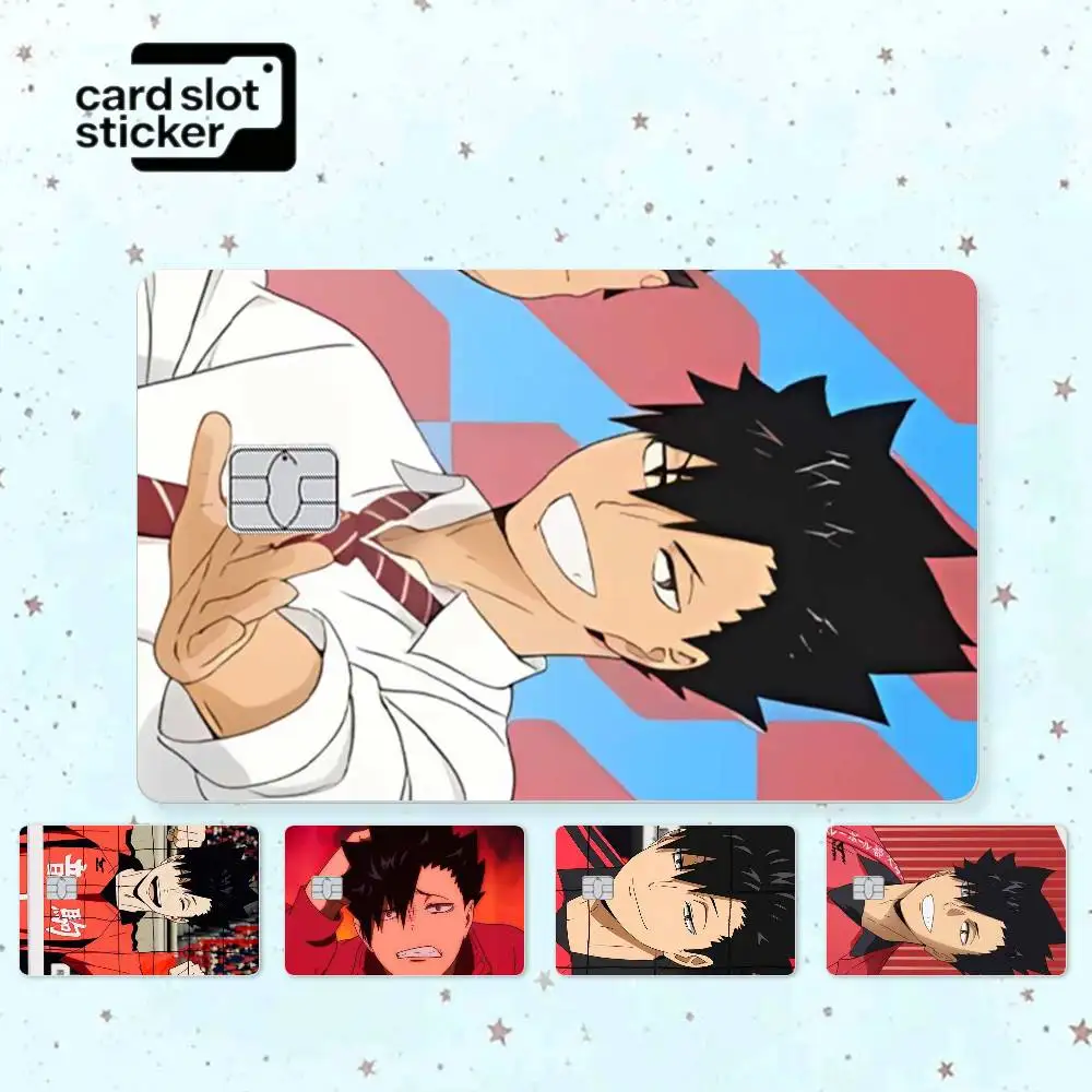 Cartoon T-Tetsuro Kuroo  Credit Card HD Stickers Game Card Decal Small Chip Waterproof Sticker Gift