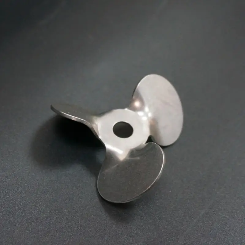 1pcs DIA 40/50/60/70/80/100/120mm 304 Stainless Steel Three-blade Stirring Paddle Laboratory 45 Degree Angle Stirring Blade