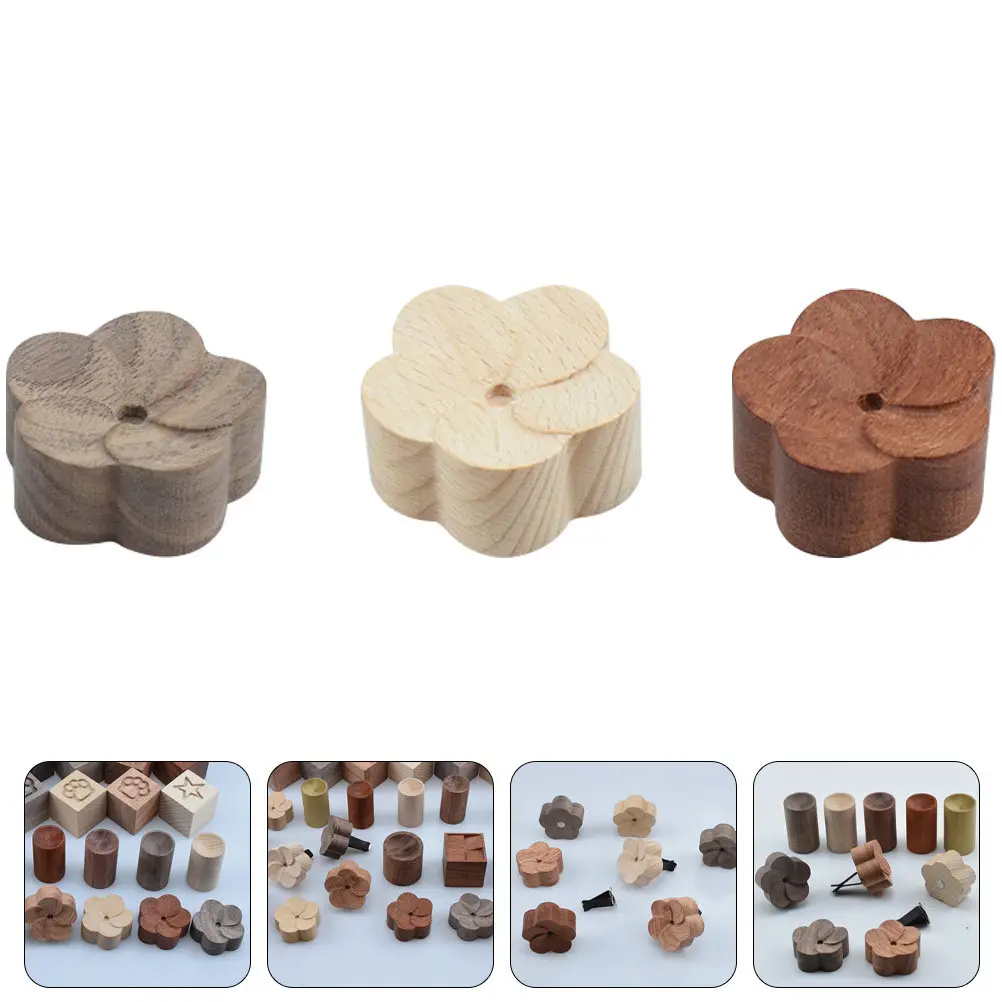 3Pcs Natural Wooden Essential Oil Diffuser Aromatherapy Diffuser for Car Home Office Bedroom Yoga Room Decor Gift - view 4