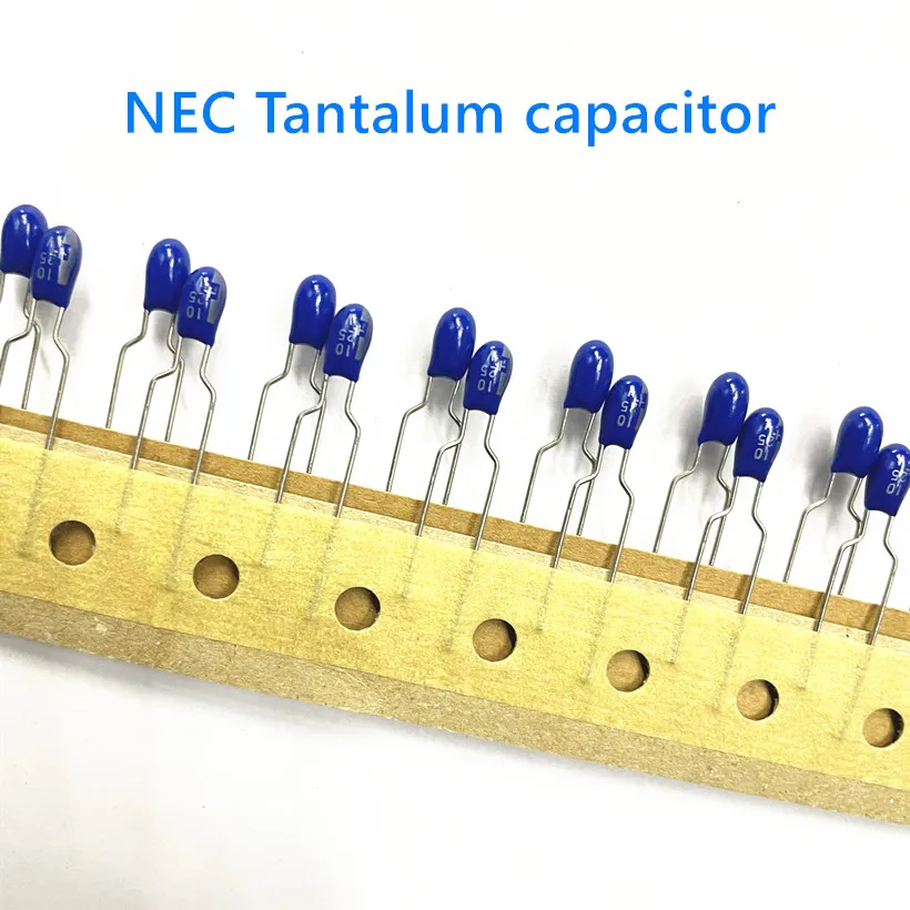 10PCS 25V10UF NEC Tantalum capacitor 16V15UF 10UF/25V 35V1UF 2.2UF 1.5UF/35V 25V 105 225 4V4.7UF DSB0G475M BLUE apacitor