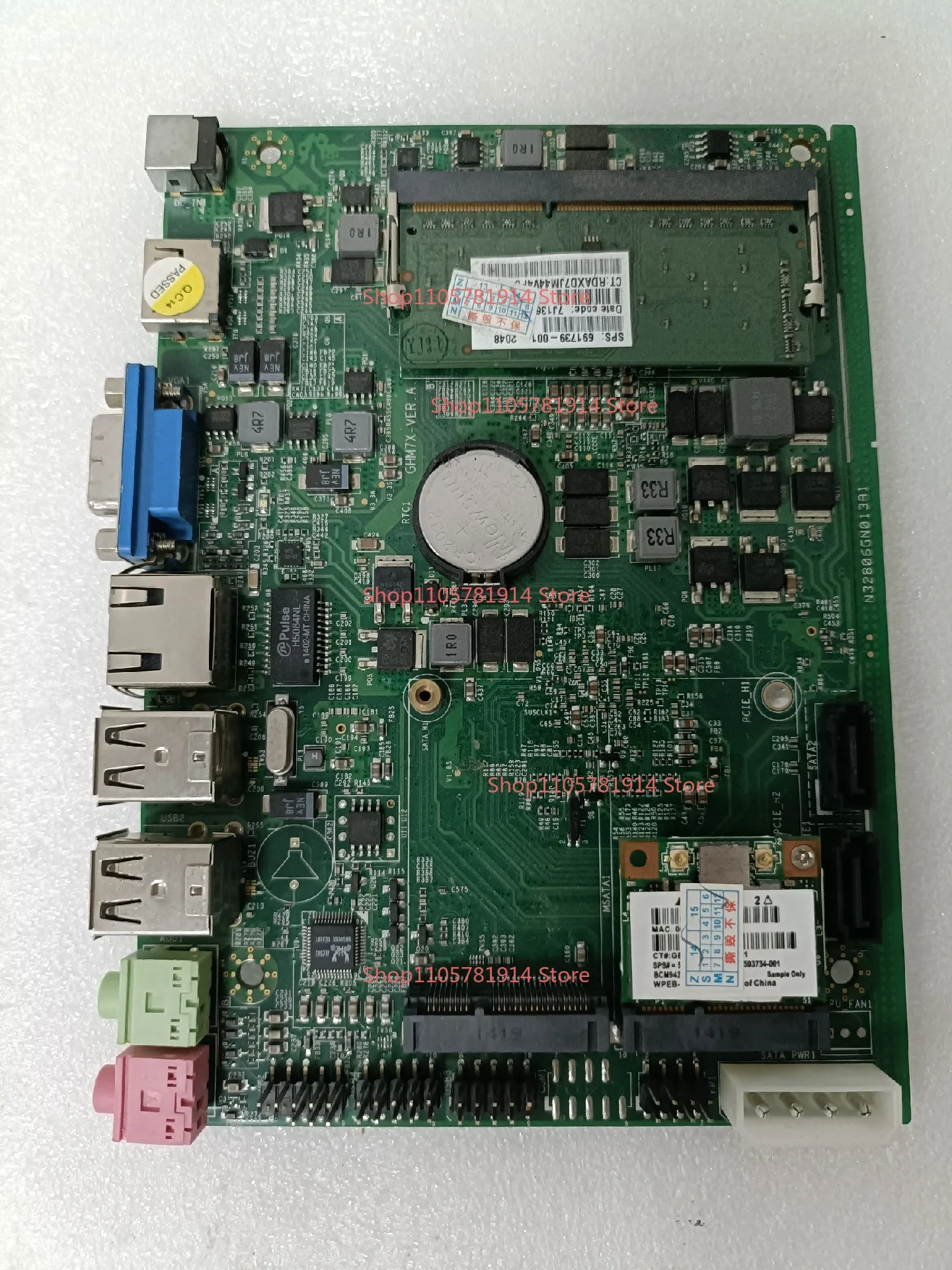 For Industrial Computer Main Board GHM7X-VER. A. with 2G Memory, with Network Interface Card