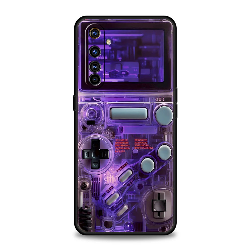 Video Game Boy Vintage GamePad Phone Case for Realme 8 9 Pro Plus 8i 9i 6 7 GT2 C21 C25 C3 C11 11 Pro 5G Plus Shockproof Shell