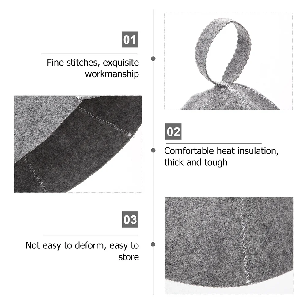 

2 шт., шляпа для сауны, фетровый материал, долговечный, прочный, удобный, легкий, портативный, для женщин, для путешествий, фетровая шляпа