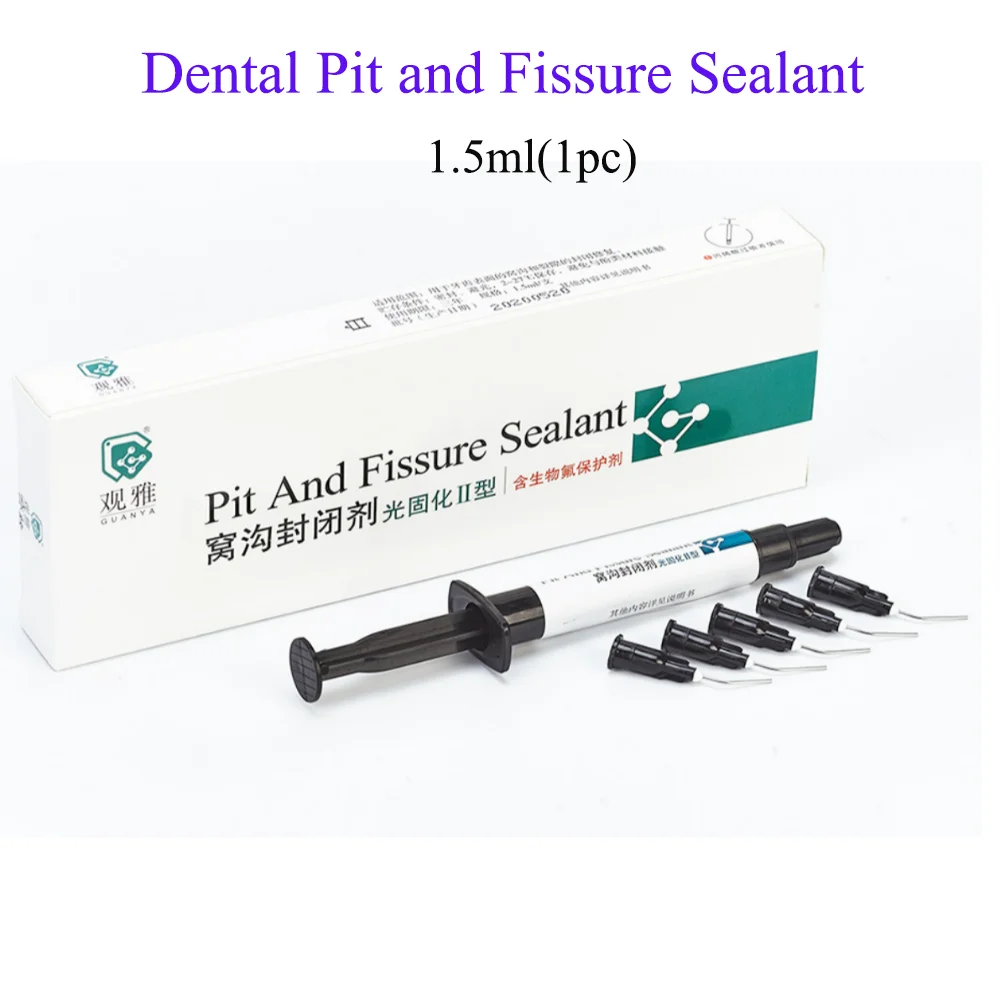 

Dental material pit and fissure sealant light-curing type containing biological fluorine protectant dental consumables 1.5ML