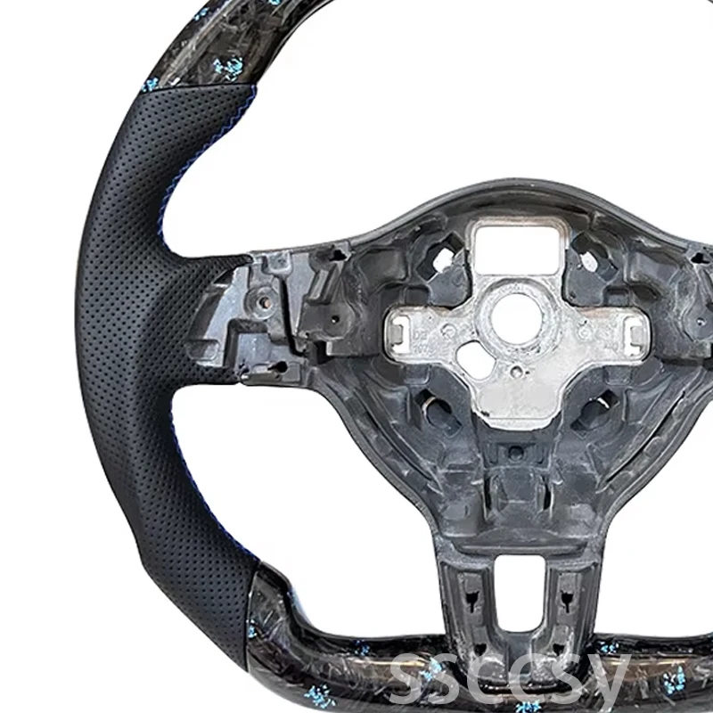 Forged Carbon Fiber Steering Wheel Suitable For Golf 6 R GTI With DSG Version Cars Accessories Ssteering Wheel Modification