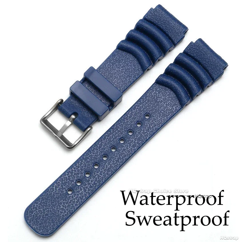 Seiko-男性用プロスペックス時計バンド,防水樹脂ストラップ,ダイビングラバーブレスレット,スポーツベルトアクセサリー,skx007,skx009,20mm, 22mm