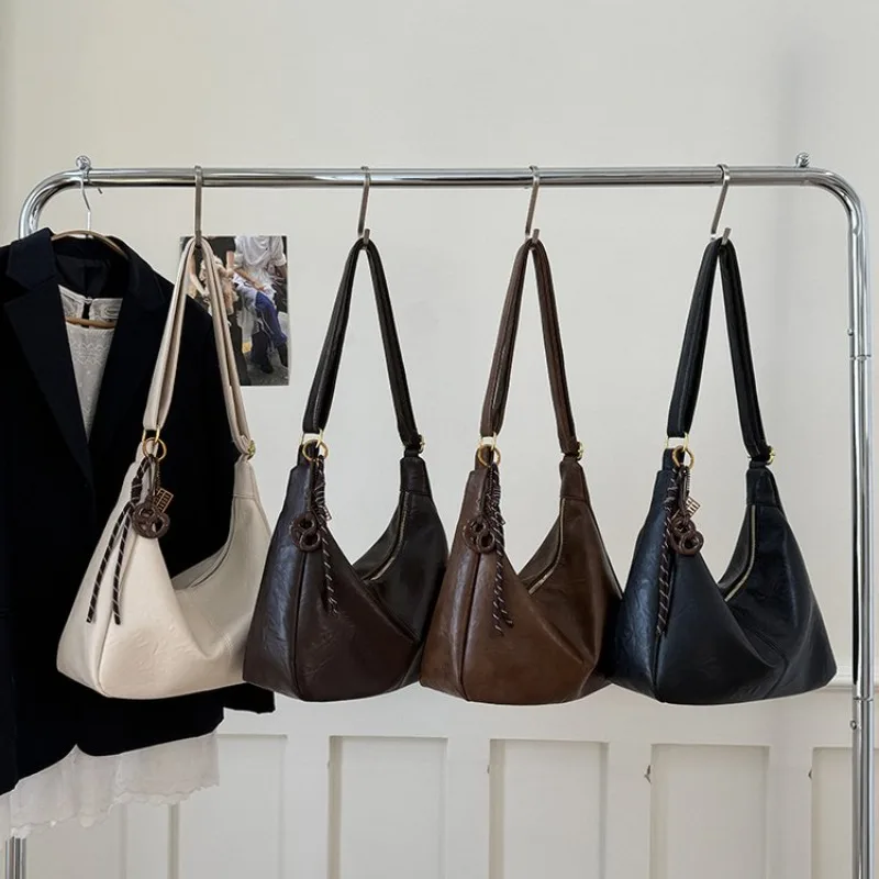 

Designer Diaper Bag For Women Luxury Leather Tote Vintage Minimalist Crossbody Bag Elegant Large Capacity Fashionable