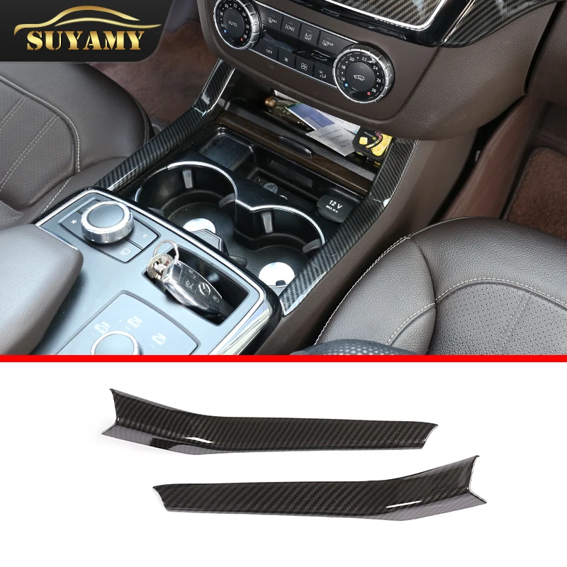 

For Mercedes Benz GLE W166 ML GL GLS X166 2013-2019 Center Control Side Trim Strip Cover Frame Trim Car Interior Accessories